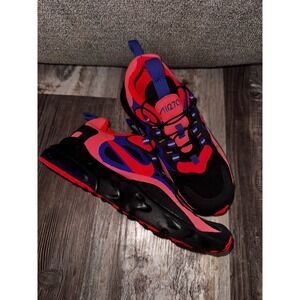Nike Air Max 270 React Shoes size 3Y Black Red Blue AO4971 003
